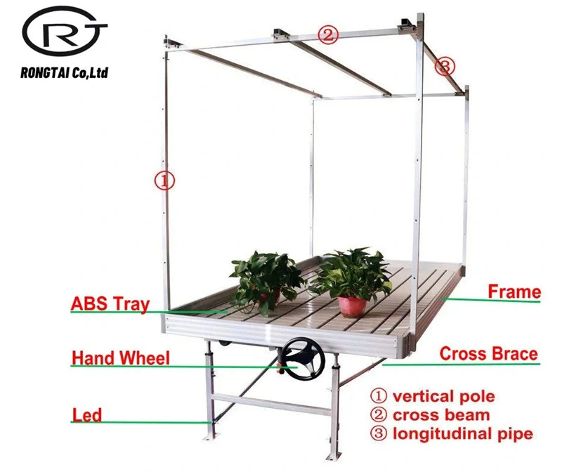 Flood Table and Grow Trays Rolling Bench for Sale Plant Nursery Table