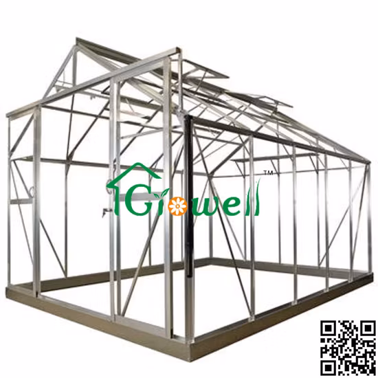Growell 4mm Economic Wake-in Garden Hobby Greenhouse (SG6) Painel de Policarbonato