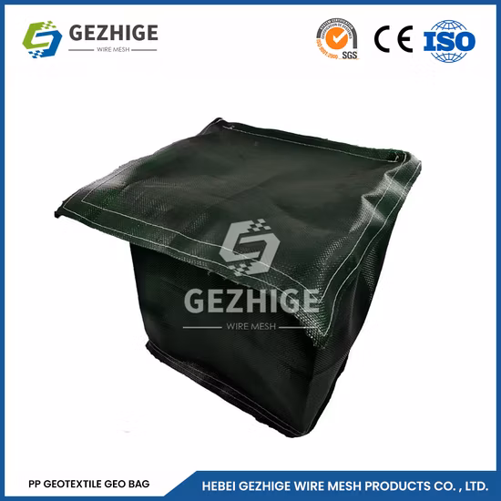 Gezhige 4.0mm Espessura do Fio PVC Revestido 2mm Gabion Malha Hexagonal Fábrica China Resistência Química Geotêxtil Plantio Grow Bagfor Gabion Wires - Galvanizado
