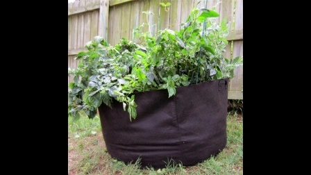 Saco de cultivo inteligente de feltro de tecido de 5 galões para recipiente de planta de batata com alças