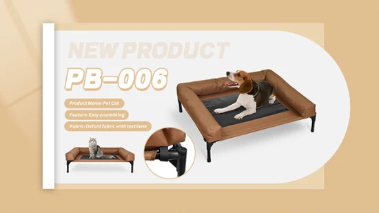 Design personalizado cama dobrável portátil de luxo elevada elevada para animais de estimação para cachorro gato